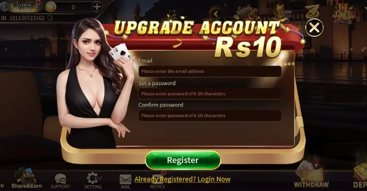 Make Account in Royal X Casino 